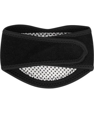Self-Heating Neck Bandage - Winter Warmer with Magnetic Therapy | Neck Pain Relief & Support | Velcro Fastener | Black - Buy Online on GoSupps.com