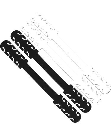 mumbi mask holder ear protectors for face mask holder made of silicone white black/white 4 pieces