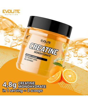 Evolite Nutrition Creatine Monohydrate 500g - Tasty Pre Workout Booster with Taurine - Best Creatine Powder for Energy & Performance - Buy Online on GoSupps.com