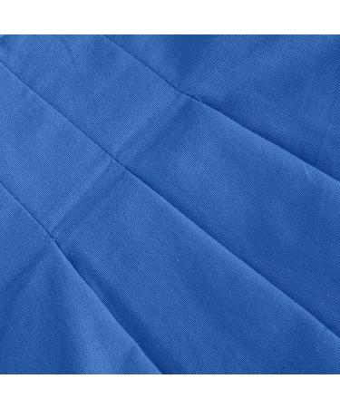 SHOPESSA Pleated Linen Shorts - Women's Casual Summer Beach Shorts - X-Large Blue - Buy Online on GoSupps.com