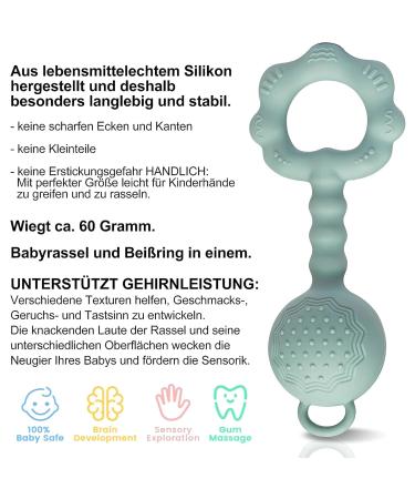 Shop Farout Montessori Baby Toys | BPA-Free Silicone Rassel & Grip Ring | 0-6 Months - Ideal Gift for Boys & Girls - Buy Online on GoSupps.com
