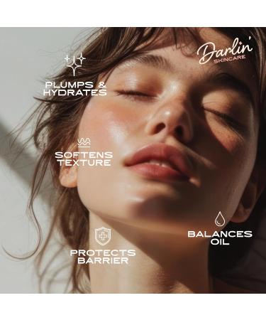 Darlin Skincare Tallow Face Balm - Organic Grass-Fed Moisturizer for Glowy Skin | Nontoxic Beauty for Acne Eczema & Rosacea - Buy Online on GoSupps.com