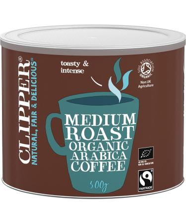 Clipper Organic Medium Roast Arabica Coffee | Instant Coffee | 500g Refill | Gourmet Coffee | Sustainable & Fairtrade Coffee by Clipper Teas | Ethically Sourced & Eco Conscious Blends FLAVOR 2 single - Buy Online on GoSupps.com