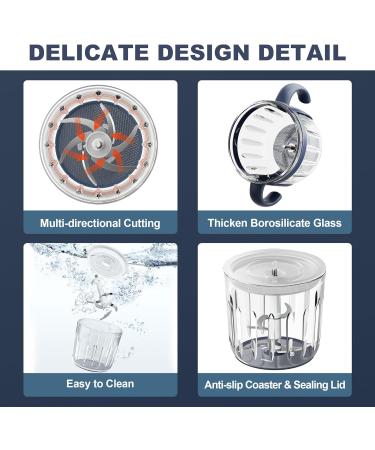 Veroline 13-in-1 Baby Food Maker Set with 2 Glass Bowls - Baby Food Processor Blender for Purees and Baby Food Storage Containers - Buy Online on GoSupps.com