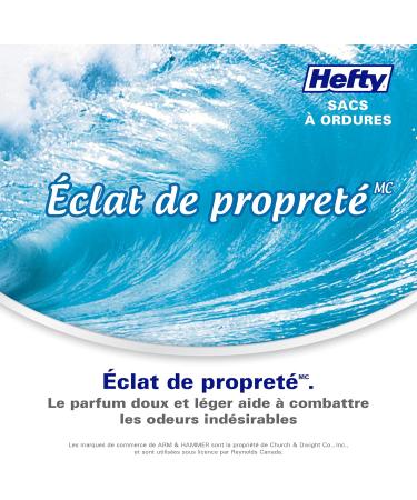 Hefty Garbage Bags Strong Large 34 Litres White Kitchen Easy Flaps Arm & Hammer odour neutralizer 40 Bags Strong Easy Flaps - Buy Online on GoSupps.com