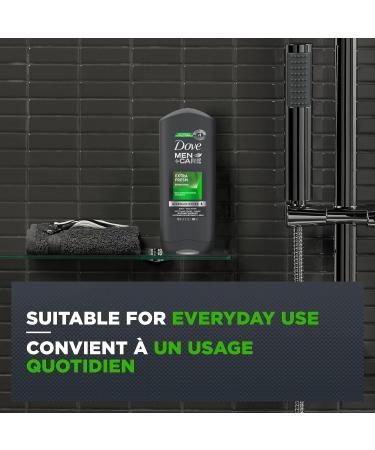 Dove Men + Care Body and Face Wash for hydrated skin Extra Fresh Shower Gel with Micro Moisture technology 1600 ml (Pack of 4) 400 ml (Pack of 4) - Buy Online on GoSupps.com