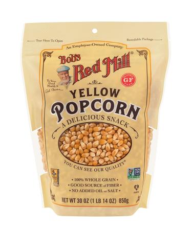 Bob's Red Mill Whole Yellow Popcorn 30oz - Pack of 4 | Non-GMO & Gluten-Free - Buy Online on GoSupps.com