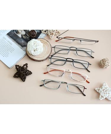 Eyekepper 5-Pack Stainless Steel Half-Eye Reading Glasses +1.75 | Stylish & Durable Readers for Global Shipping - Buy Online on GoSupps.com
