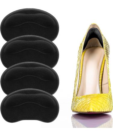 Sibba Heel Pillows - Self-Adhesive Inserts for Boots & Loose Shoes | Anti-Bubble Protection | Reusable & Comfortable | 2 Pairs (Black) - Perfect for Men & Women - Buy Online on GoSupps.com