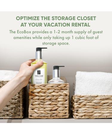 Buy Terra Pure 15-Piece Ecobox All-In-Kit | Green Tea Soap Shampoo & Conditioner Set | Bulk Hotel Toiletries & Personal Care Products - Buy Online on GoSupps.com