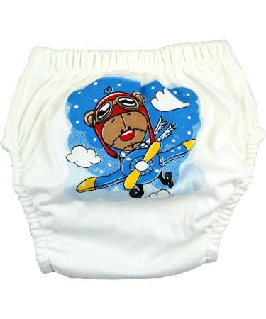 Ozyol Trainer Trousers for Droplet Training | 6 Pack Reusable Learning Diapers | Baby Underwear for Easy Toilet Training | 90 Bear Design for Boys - Buy Online on GoSupps.com