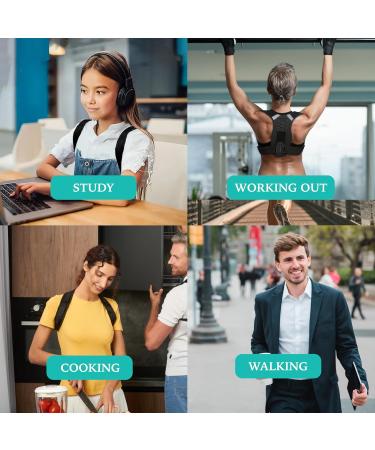 Posture Corrector - Adjustable Back & Shoulder Brace for Pain Relief | Improve Posture & Muscle Memory - Buy Online on GoSupps.com