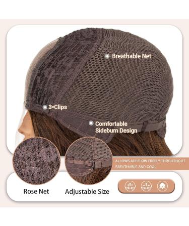 LuLu haireate 26 Inch Ombre Brown Deep Wave Wig | Long Curly Synthetic Heat Resistant Wig for Black Women - Daily Wear - Buy Online on GoSupps.com