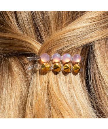 invisibobble "Sauvage Beauty" Duo Set I 2-in-1 Hair Bow Pink Leopard with Slim Hair Scrunchie I 3x Hair Clips Gold Pink for Girls & Women I Limited Collection Urban Safari - Buy Online on GoSupps.com