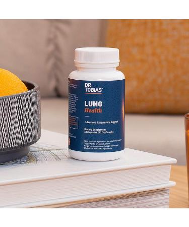 Dr. Tobias Lung Health Supplement 120 Capsules - Lung Support with Vitamin C, Butterbur, Quercetin & Bromelain - Cleanse & Detox Formula for Respiratory System - Non-GMO (Pack of 2) - Buy Online on GoSupps.com