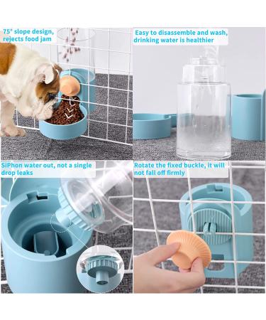 Kenond 40oz Hanging Automatic Pet Food Water Dispenser  Auto Gravity Pet Feeder and Waterer Set  Cage Cat Food Bowl Dog Feeding Station for Puppy and Kitten Rabbit Chinchilla Hedgehog Ferret Green Waterer and Feeder A - Buy Online on GoSupps.com