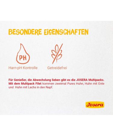 Josera Multipack Filet (6 x 70g) | Cereal-Free Super Premium Wet Cat Food | Pure Chicken Chicken with Duck & Salmon - Ideal for Adult Cats - Buy Online on GoSupps.com