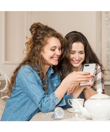 Travel Makeup Mirror for Mom | 2X Magnifying Compact Mirror | Mother's Day & Birthday Gifts from Daughter and Son - Buy Online on GoSupps.com