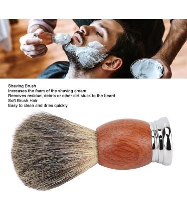 Premium Shaving Brush with Wooden Handle | Shaving Foam & Cleaning Brush for Men | Ideal for Home & Barber Shop Use - Buy Online on GoSupps.com