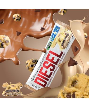 DIESEL New Zealand Protein Bar - Chocolate Chip Cookie Dough - 50g (12 Pack) - Buy Online on GoSupps.com