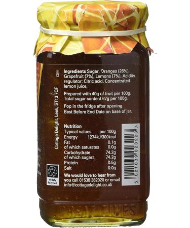 Cottage Delight Orange Lemon & Grapefruit Thin Cut Marmalade CD000009 - Buy Online on GoSupps.com
