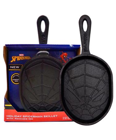 Galerie Spiderman Skillet with Mix, Stocking Stuffers Christmas Gifts for Kids, Mini Pancake Maker Mold, 3.52 Ounces