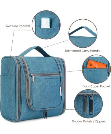 Travel Hanging Toiletry Wash Bag Organizer - Navy Blue (Large) for Women, Girls, Kids - Buy Online on GoSupps.com