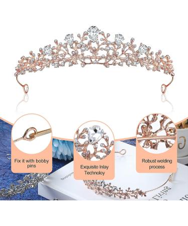 3-Piece Rhinestone Crystal Tiaras Set for Women - Perfect for Wedding, Prom, Birthday Parties - Buy Online on GoSupps.com