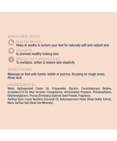 Emilia Foot Scrub - Natural Organic Exfoliating Scrub with Dead Sea Minerals, Coconut Oil, and Shea Butter - Ideal for Feet, Body, Pedicure, and Cracked Heels - Buy Online on GoSupps.com