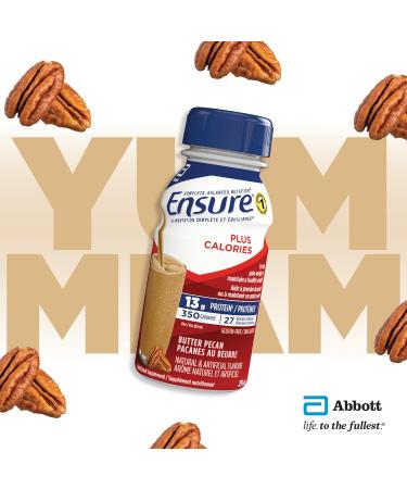Ensure Plus Calories Nutritional Supplement Shake Value Pack To Help With Healthy Weight Gain Or Maintenance Butter Pecan 24 x 235-mL Bottles - Buy Online on GoSupps.com