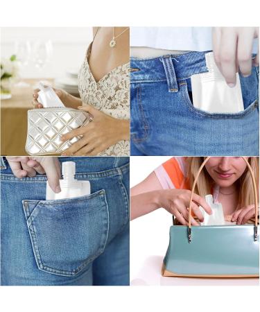 OUFAN 20 Pack Refillable Makeup Container Set | Travel-size Toiletries TSA-Approved Pouches | Stand-Up Design for Shampoo, Conditioner, Lotion, Soap, Liquids - Buy Online on GoSupps.com