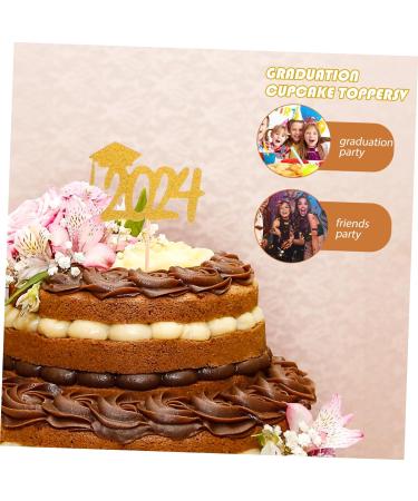 ERINGOGO 10pcs Graduation Cap Appetizer Pick Graduation Party Cupcake Toppers 2024 Appetizer Picks Graduation Party Decorations 2024 Graduation Cupcake Picks Wood The Banner Paper Cup - Buy Online on GoSupps.com