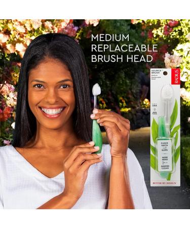 RADIUS Source Floss Brush - Medium - Pack of 3 | BPA Free, ADA Accepted, Improve Gum Health with Cornstarch/Wood Handle - Buy Online on GoSupps.com