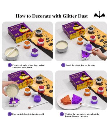 Jelife Lust Dust Set - 4 x 5g Edible Glitter Powder for Drinks & Food | Vibrant Colors for Chocolate Strawberries Cupcakes & More - Buy Online on GoSupps.com