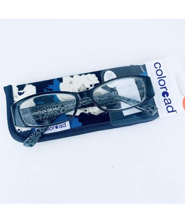 Foster Grant Coloread Blue Posh Women's Reading Glasses +1.25 | Stylish & Comfortable with Case - Shop Internationally - Buy Online on GoSupps.com