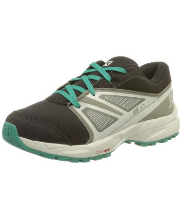 Salomon Sense Climasalomon Waterproof Kids Trail Running Shoes 27 EU Black Pearl Blue Parasailing