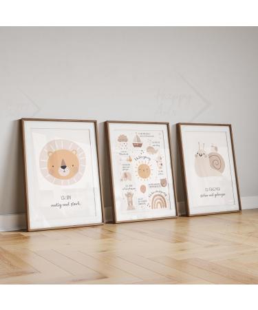 Happyarts Kinderzimmer A4 Affirmations Posters Set | Mindfulness Decor for Baby Rooms | Self-Love Prints for Kids - Frame Not Included - Buy Online on GoSupps.com