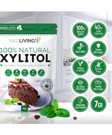 XYLITOL 2 Kg: Natural Sugar Alternative from UK Brand, Non-GMO Certified - Buy Online on GoSupps.com