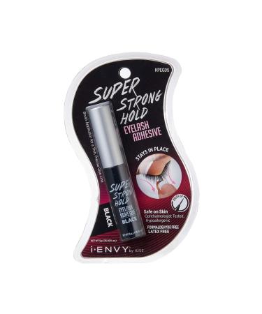 i-ENVY by Kiss Super Strong Hold Eyelash Adhesive Black Brush On Latex Free