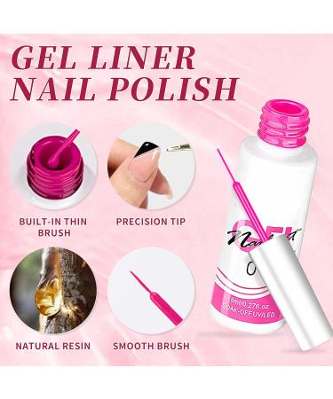 Liner Gel Nail Polish Set Nail Art Polish Gel Liner Nail Polish Nail Art Gel Polish Nail Designs Gel Nail Art Polish Nail Art Gel (Liner Gel Nail Polish Set (Liner Gel Nail Polish Set 6colors) - Buy Online on GoSupps.com