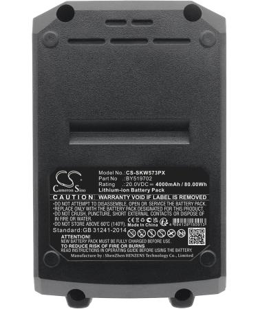 Buy BR1E3104AA BY519702 4000mAh Battery - Compatible with ID5739E-00 HD5278E-20 20V Power Tools | International Shipping Available - Buy Online on GoSupps.com