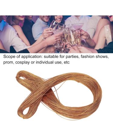 Hair Tinsel Kit Hair Tinsel Heat Resistant Hair Tinsel Strands Kit Hair Tinsel for Fashion Shows for Parties(Shiny gold) - Buy Online on GoSupps.com