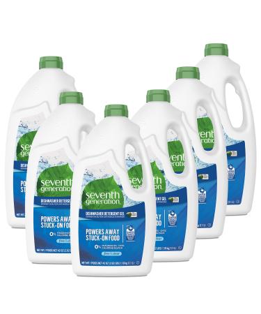 Seventh Generation Dishwasher Detergent Gel for Sparkling Dishes Free & Clear Fragrance Free 42 oz, Pack of 6 - Buy Online on GoSupps.com