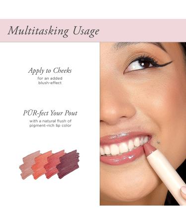 R MINERALS Silky Pout Creamy Lip Chubby Jumbo Lip Pencil with Sunflower Seed Oil - Vegan & Cruelty Free | Rich Lip Color for Beautiful Lips - Buy Online on GoSupps.com