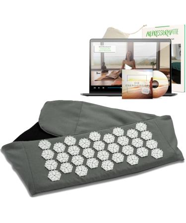 Backlaxx acupressure belt for back pain for home and on the go.Back pain belt adjustable for tension back belt back pain back belt against pain slate gray