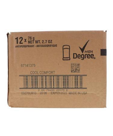 Degree Cool Comfort Original Protection Antiperspirant Stick 2.7 oz - Pack of 12 - Buy Online on GoSupps.com
