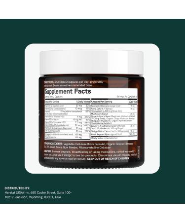 Dr Sosnowski's NeuroBee Brain Supplements with Royal Jelly, Lion's Mane + Reishi Mushroom | Energy, Mental Performance + Cognitive Function Support, 60ct - Buy Online on GoSupps.com