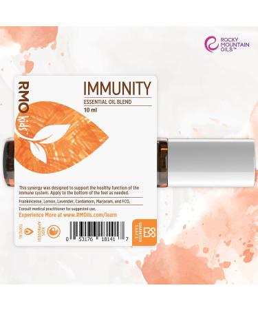 Rocky Mountain Oils Kids Immunity Essential Oil Roll-On | Natural Aromatherapy Booster for Kids | 10ml - Buy Online on GoSupps.com