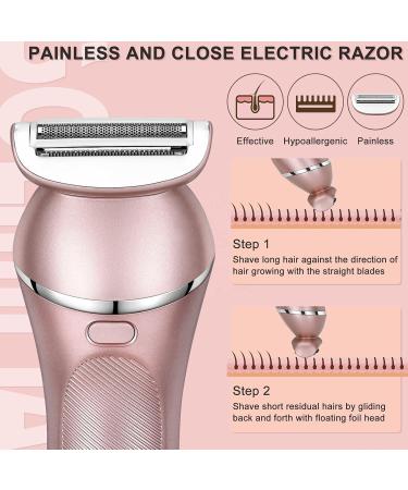 ifcow 3-in-1 Electric Razors for Women | Wet & Dry Cordless Shaver & Epilator for Legs Arms & Armpits International Shipping Available - Buy Online on GoSupps.com