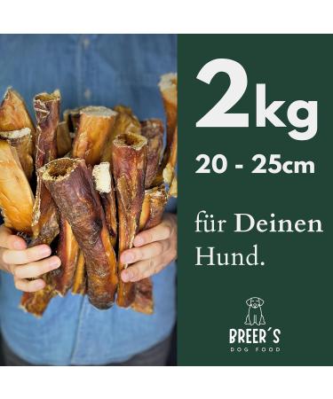 BREERs - Beef Head Hide Dried for Dogs - 25 cm - 2 kg - Grain Free - German Made - Chew Treats for Large Dogs - Buy Online on GoSupps.com
